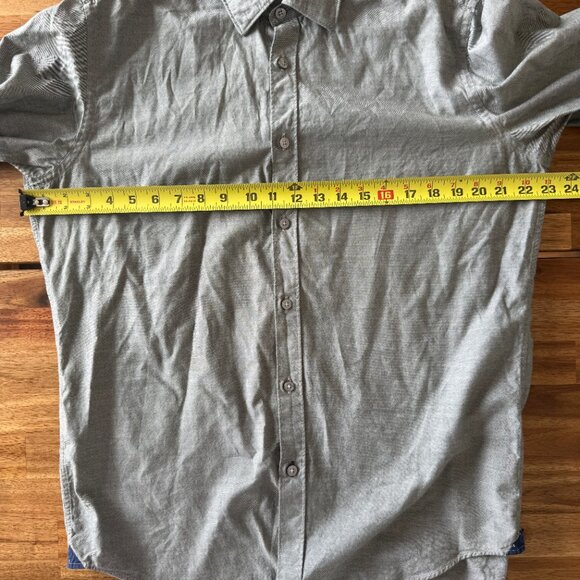 Hugo Boss Men's Shirt Size Large LARGE REGULAR  FIT Gray Stretch Preppy Business - Picture 11 of 13